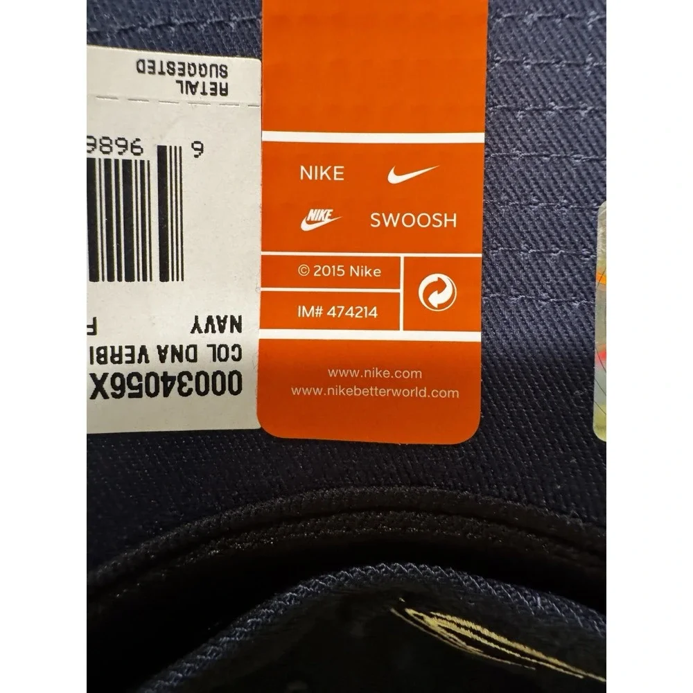 Nike Penn State Nittany Lions Verbiage Swoosh Flex DNA Navy Classic 99‎ Hat